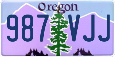 OR license plate 987VJJ