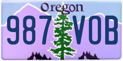 OR license plate 987VOB