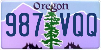 OR license plate 987VQQ