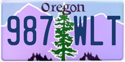 OR license plate 987WLT