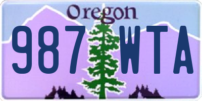 OR license plate 987WTA