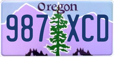 OR license plate 987XCD