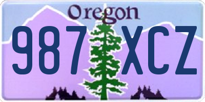 OR license plate 987XCZ