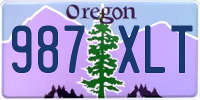 OR license plate 987XLT