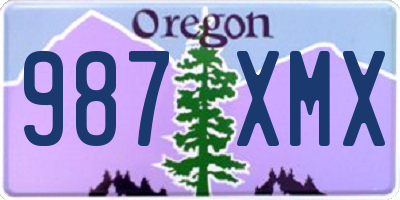 OR license plate 987XMX