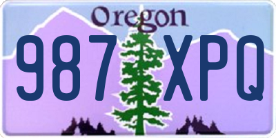 OR license plate 987XPQ
