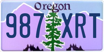 OR license plate 987XRT