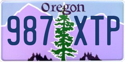 OR license plate 987XTP