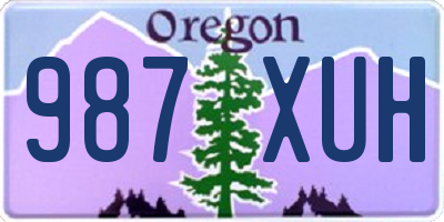 OR license plate 987XUH