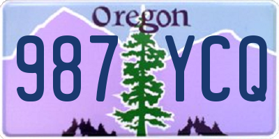 OR license plate 987YCQ