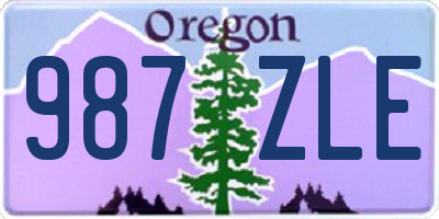 OR license plate 987ZLE