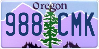 OR license plate 988CMK
