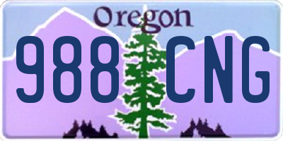 OR license plate 988CNG