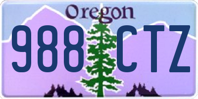 OR license plate 988CTZ