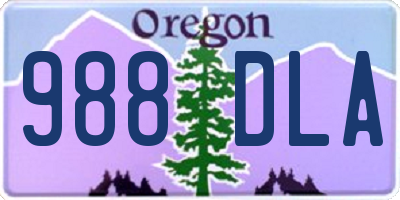 OR license plate 988DLA