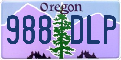 OR license plate 988DLP