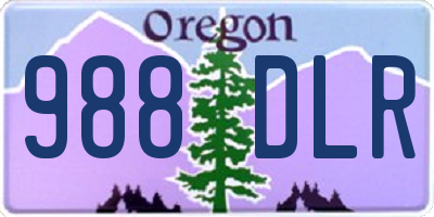 OR license plate 988DLR