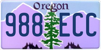 OR license plate 988ECC