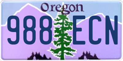 OR license plate 988ECN