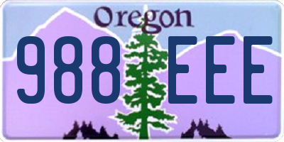 OR license plate 988EEE