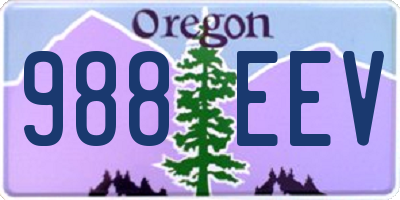 OR license plate 988EEV