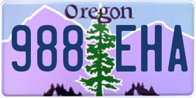 OR license plate 988EHA
