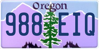 OR license plate 988EIQ