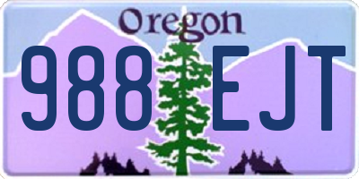 OR license plate 988EJT