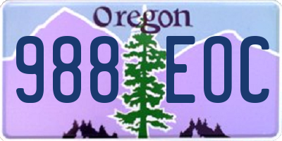 OR license plate 988EOC