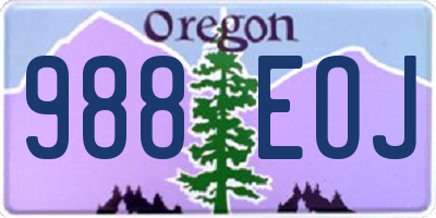 OR license plate 988EOJ