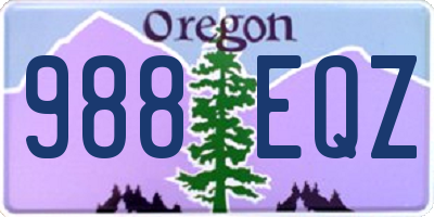 OR license plate 988EQZ