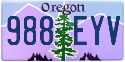 OR license plate 988EYV