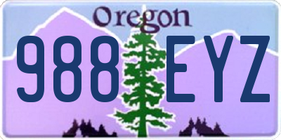 OR license plate 988EYZ