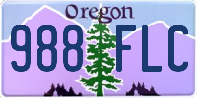 OR license plate 988FLC