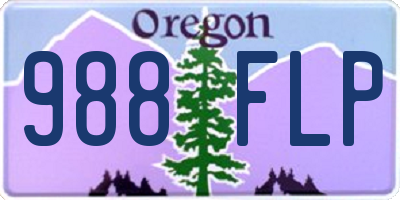 OR license plate 988FLP