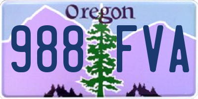 OR license plate 988FVA