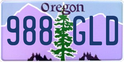 OR license plate 988GLD