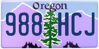 OR license plate 988HCJ