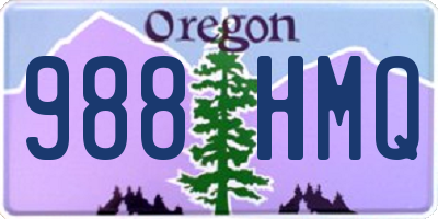 OR license plate 988HMQ