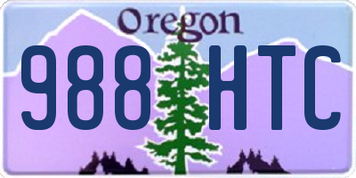 OR license plate 988HTC