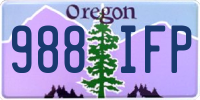OR license plate 988IFP