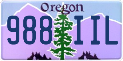 OR license plate 988IIL