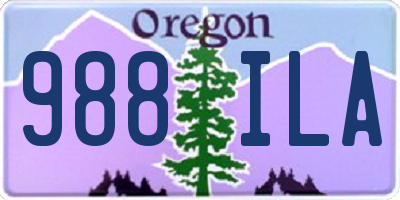 OR license plate 988ILA