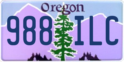OR license plate 988ILC