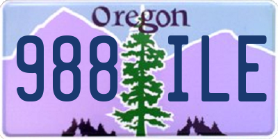 OR license plate 988ILE