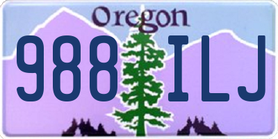 OR license plate 988ILJ