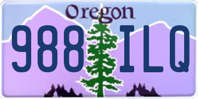 OR license plate 988ILQ