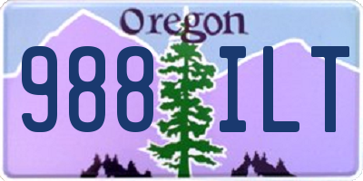 OR license plate 988ILT
