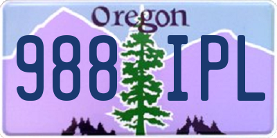 OR license plate 988IPL
