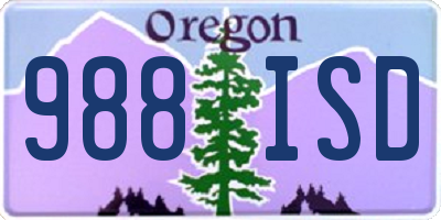 OR license plate 988ISD